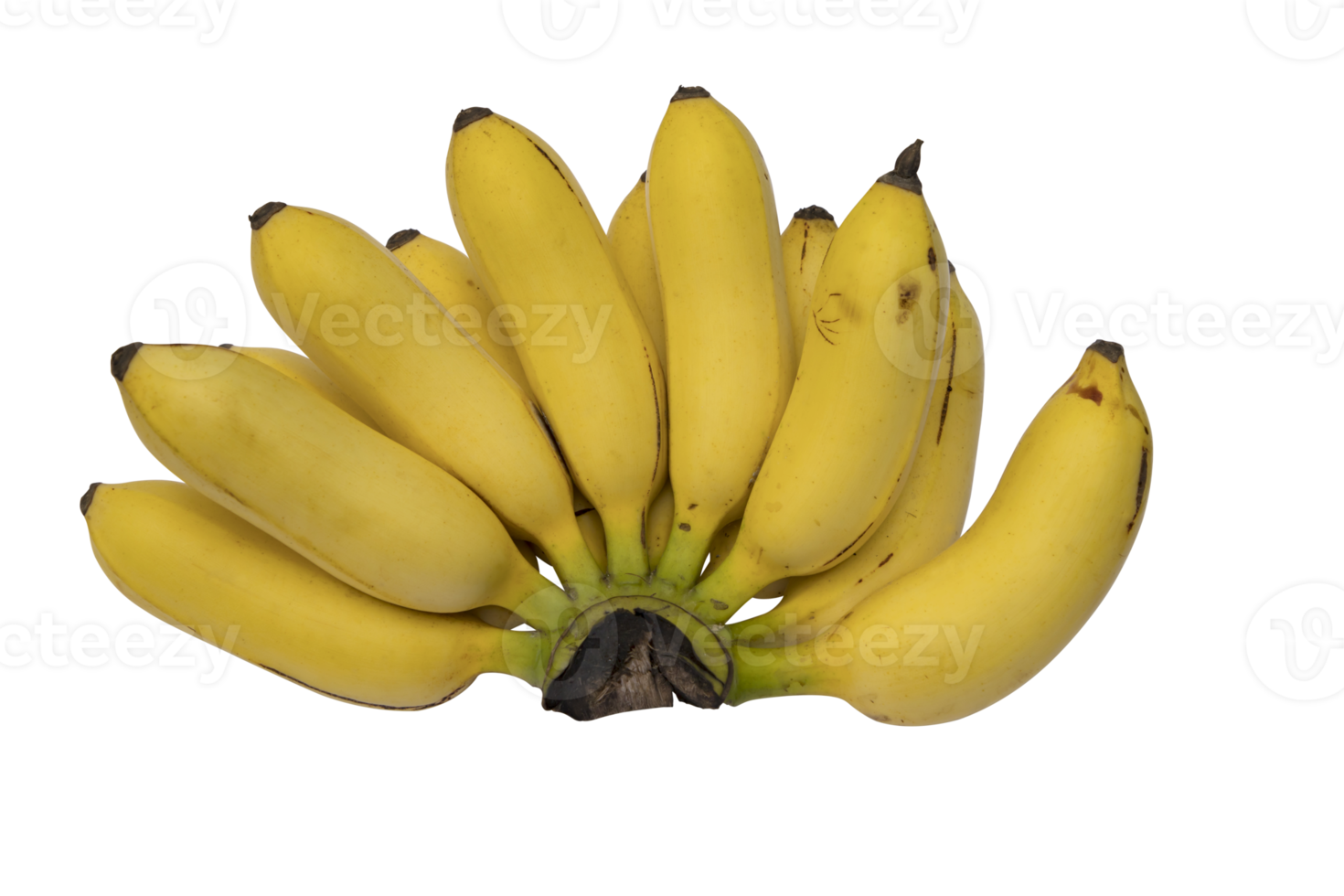 bunch of ripe yellow bananas isolated on background png