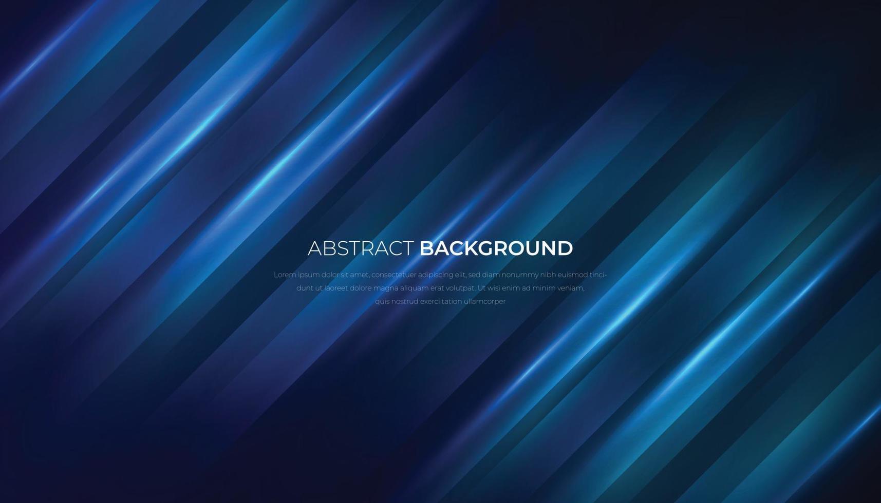 Abstract Blue Technology Futuristic Background with Blur Light Effect. Vector Illustration