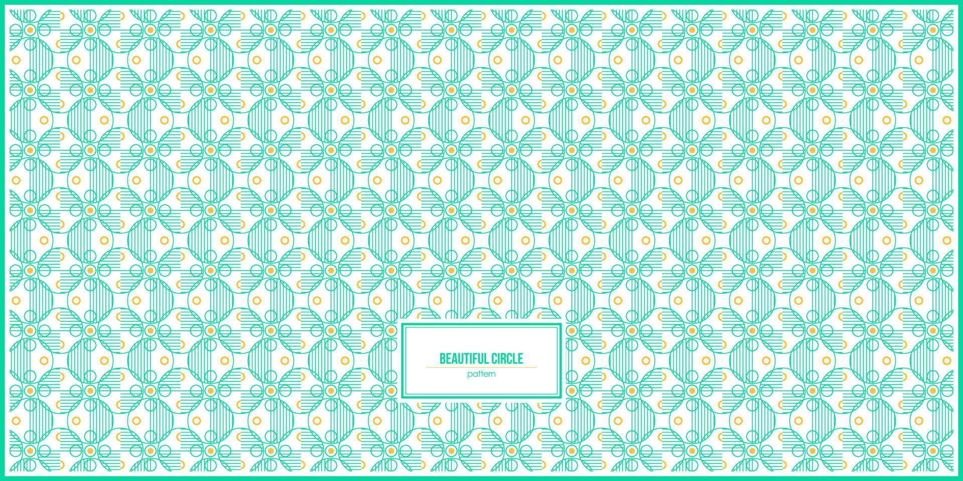 beautiful pattern of abstract circle shape vector