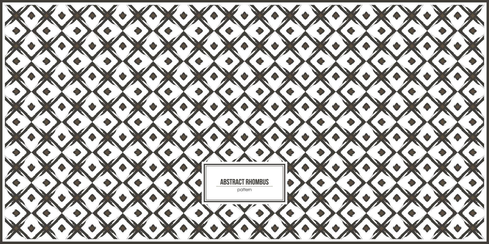 ancient abstract rhombus shape pattern vector