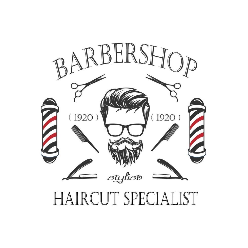 Haircut specialist barbershop vector