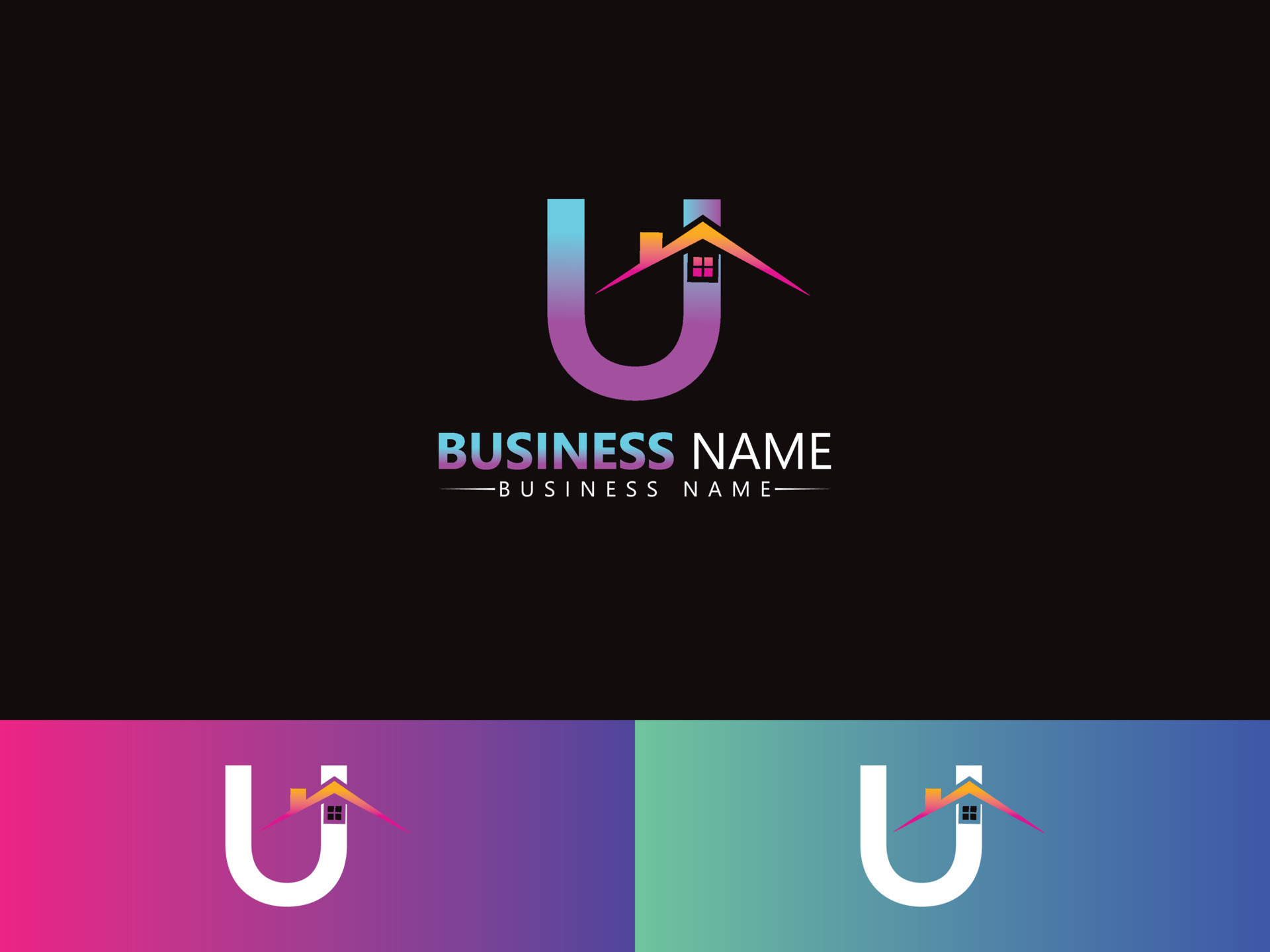 Real Estate U uu Logo Icon Design 13454597 Vector Art at Vecteezy