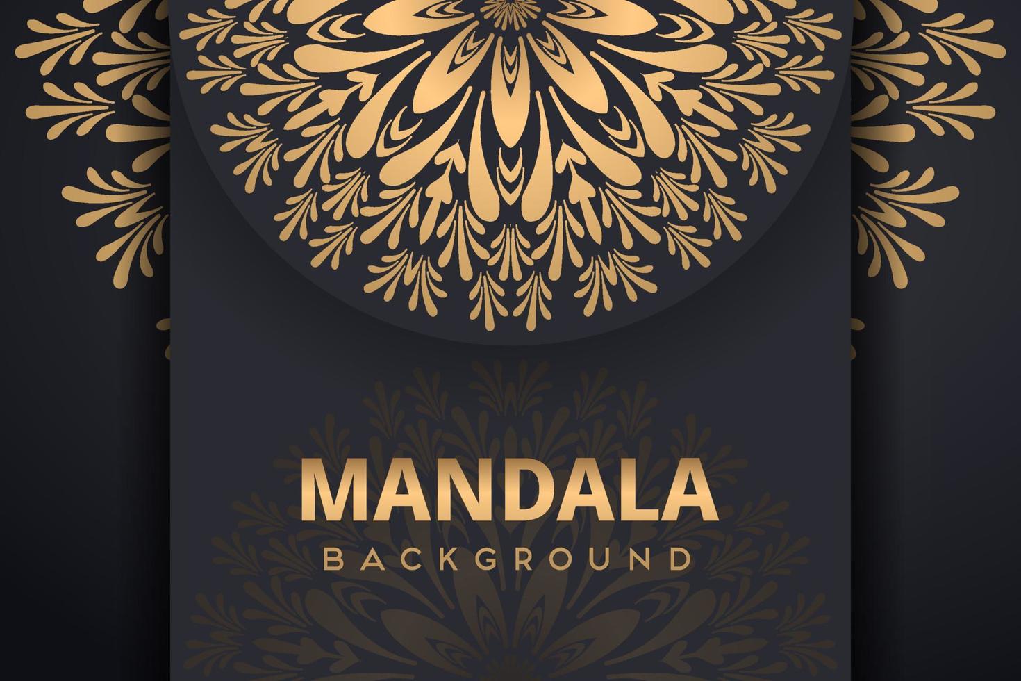 elegante fondo de mandala con patrón arabesco dorado estilo árabe islámico oriental.mandala decorativa para impresión, afiche, portada, folleto, volante, pancarta vector