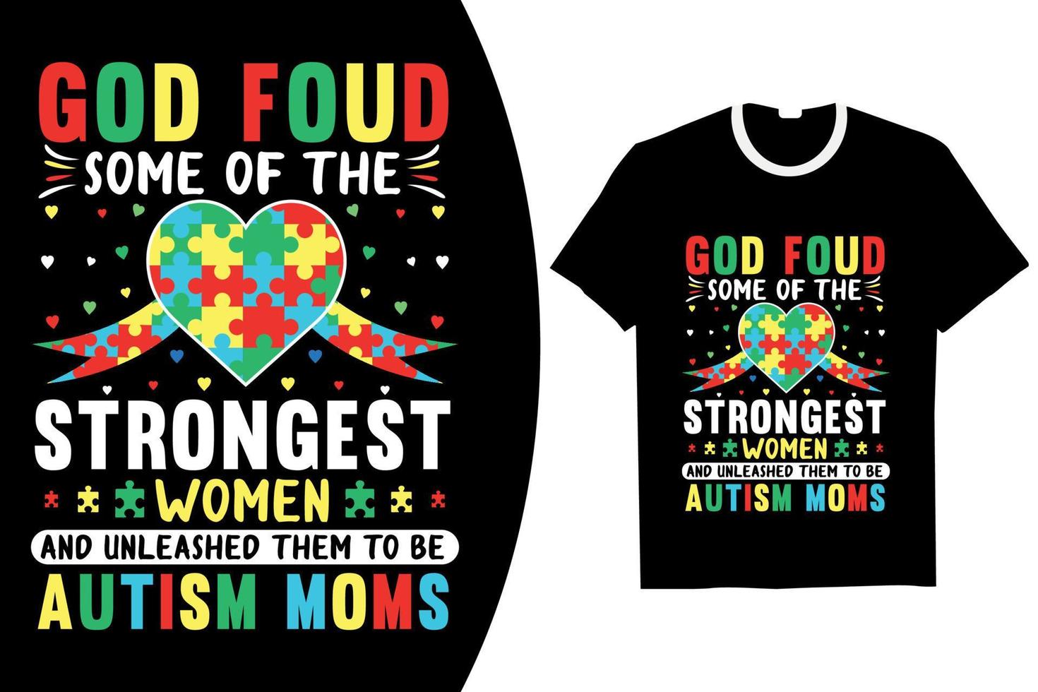 Autism t-shirt design for pod store vector