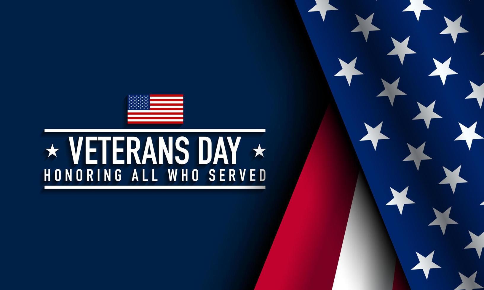 Veterans Day Background Design. vector