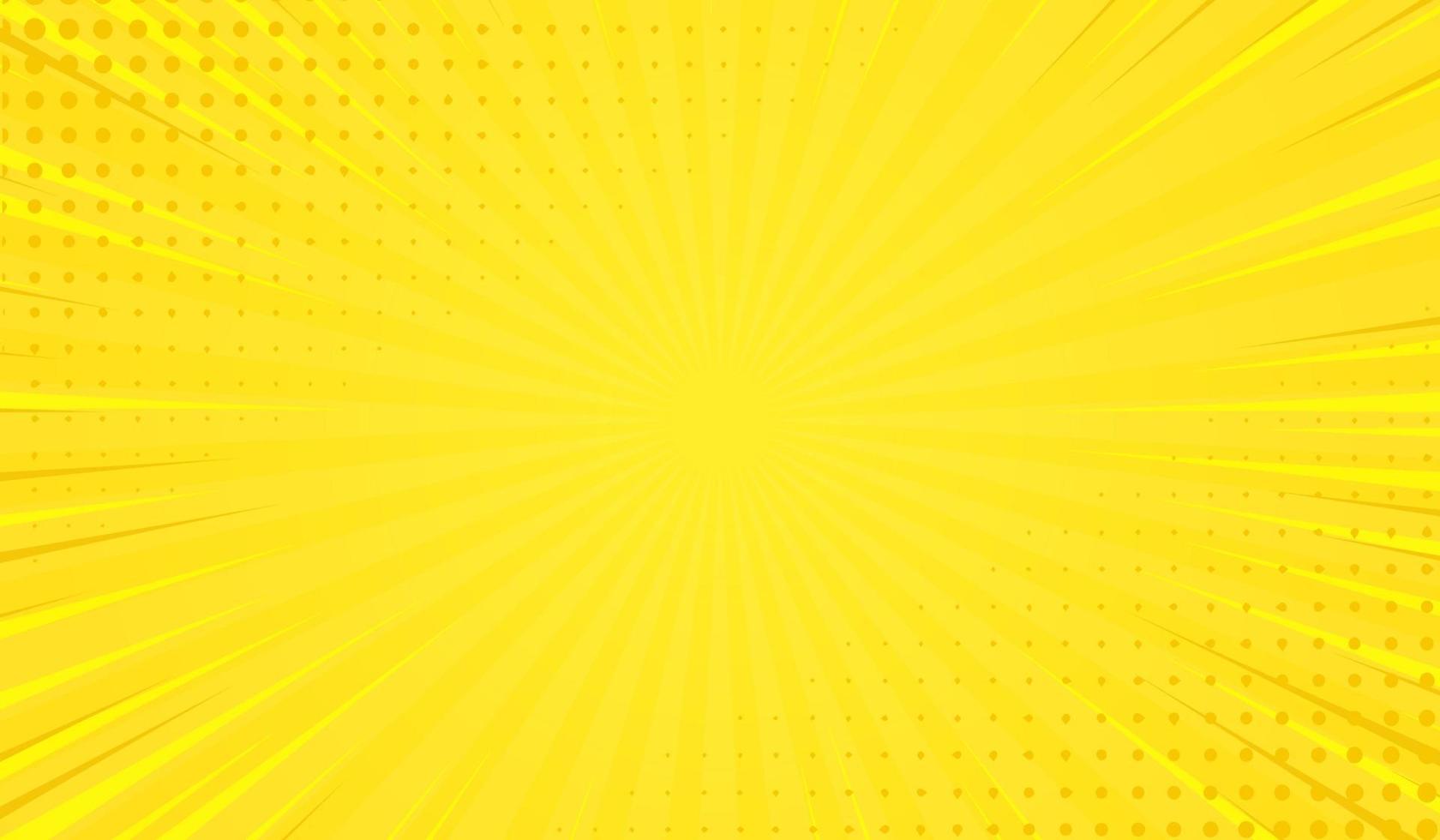 yellow halftone comic cartoon background vector