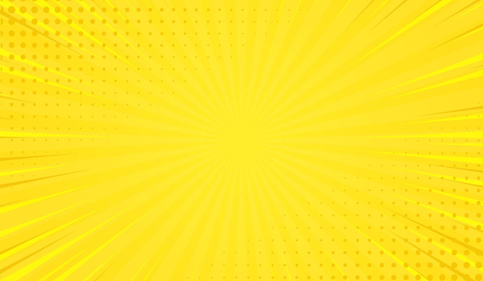 yellow halftone comic cartoon background vector