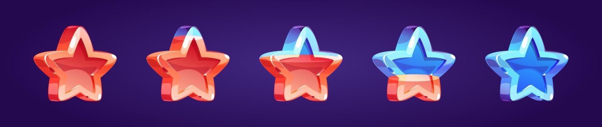 Game icon of rating star vector