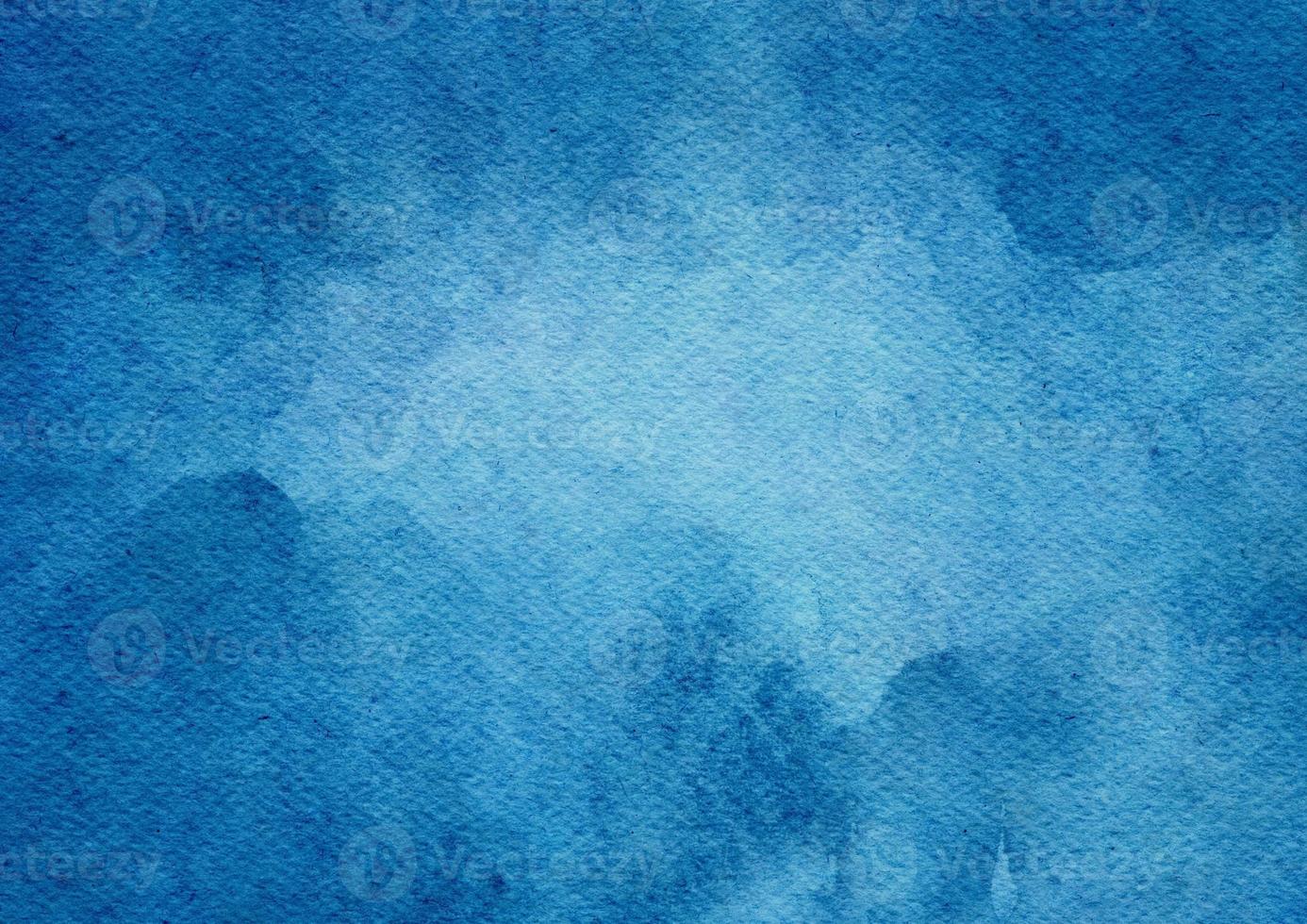 Blue watercolor pain on paper texture, Beautiful background with stain watercolor photo