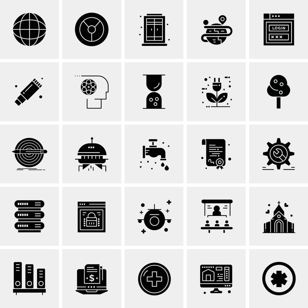 Chip Computer Cpu Hardware Processor Line Icon With 5 Steps