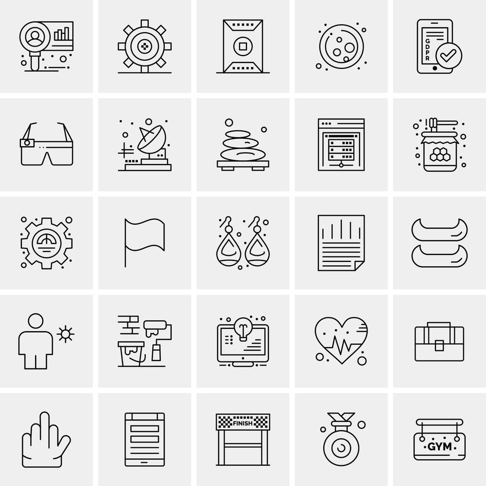 25 Universal Business Icons Vector Creative Icon Illustration to use in web and Mobile Related proj