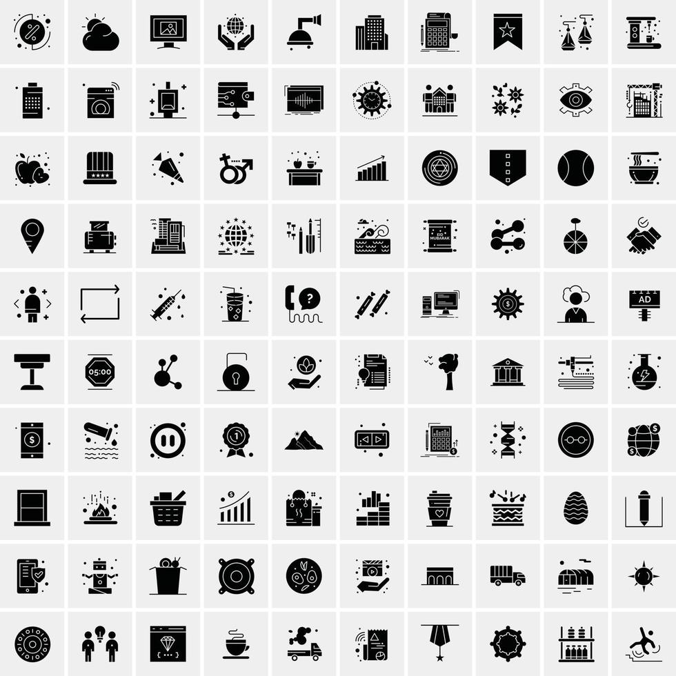 16 iconos de negocios universales vector ilustración de icono creativo para usar en proyectos relacionados con la web y dispositivos móviles