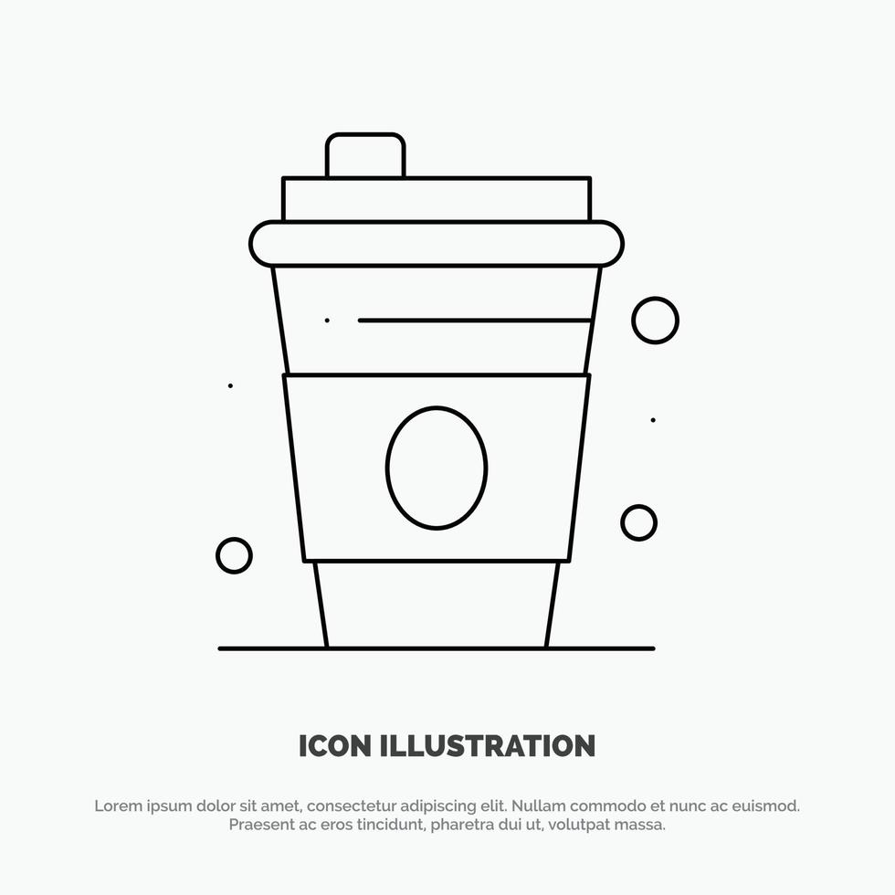Glass Drink Canada Line Icon Vector