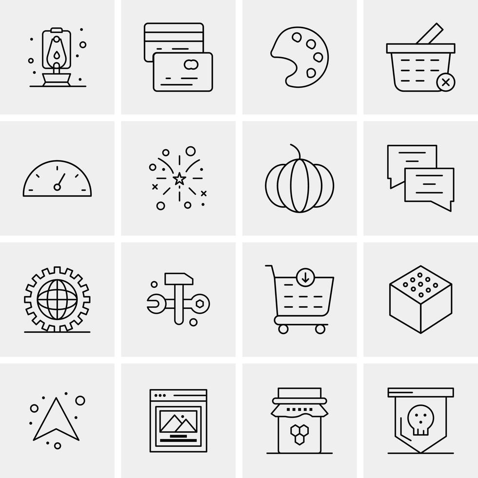 Set of 100 Business Solid Glyph icons vector