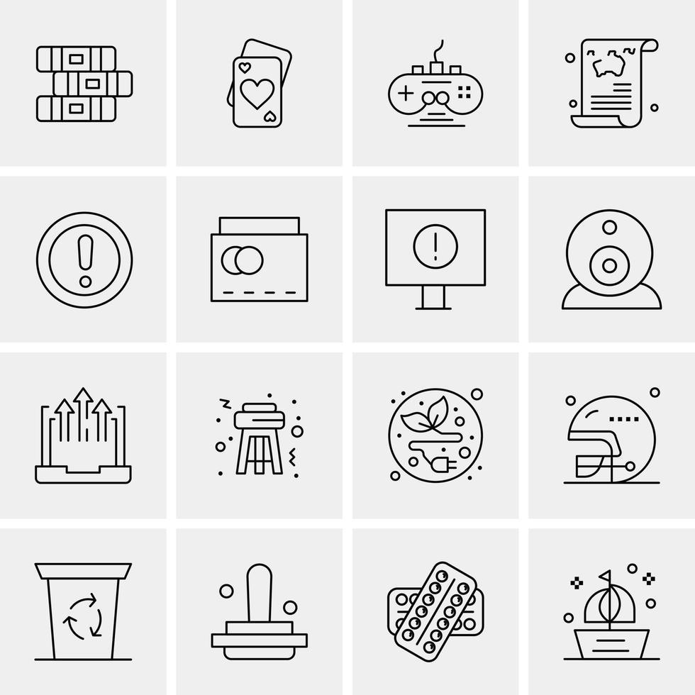 16 Universal Business Icons Vector Creative Icon Illustration to use in web and Mobile Related proje