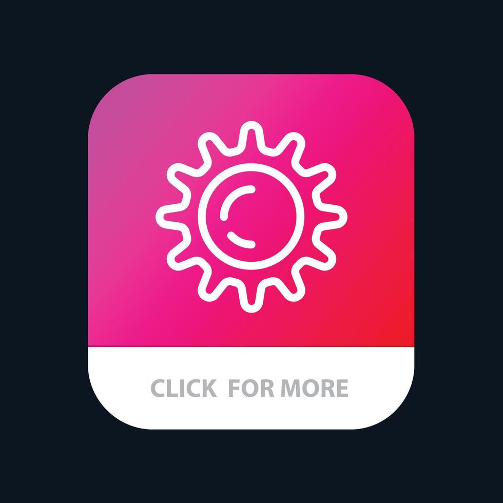 Gear Setting Motivation Abstract Flat Color Icon Template vector