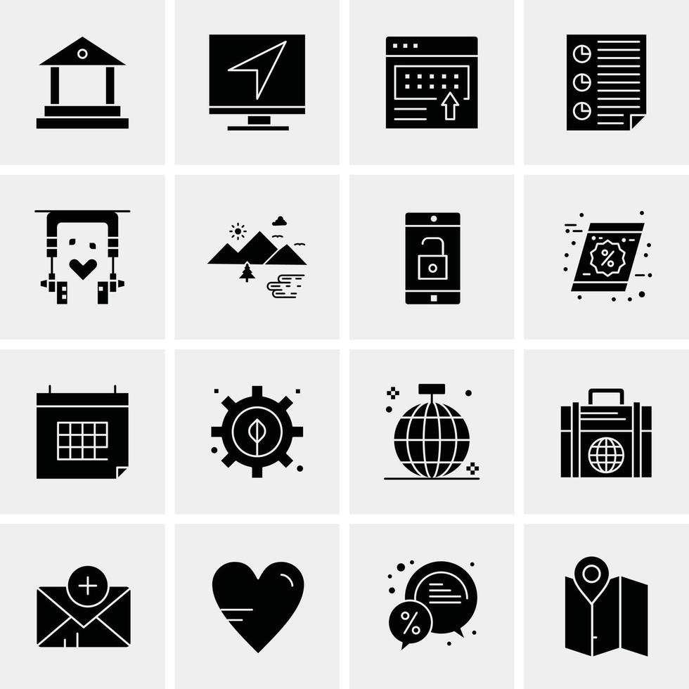Our Services Building Home House Construction Solid Glyph Icon Web card Template vector