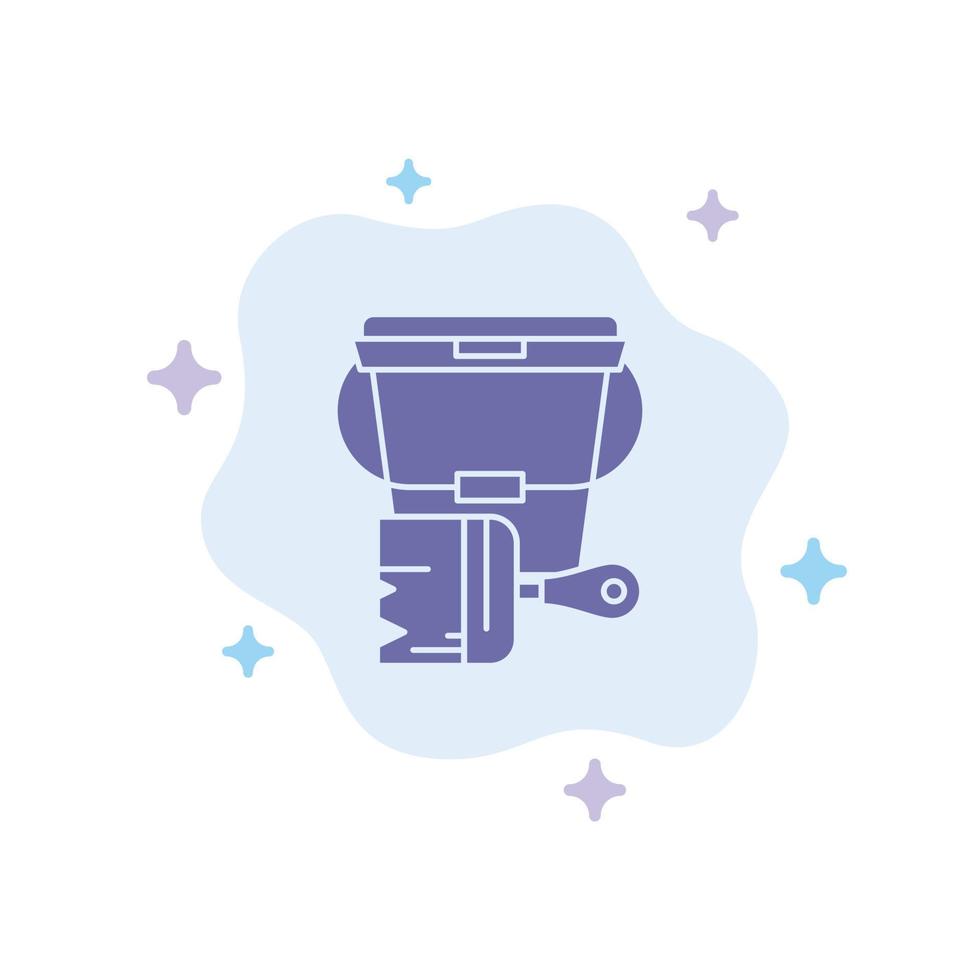 Cog Gear Setting turquoise highlight circle point Vector icon