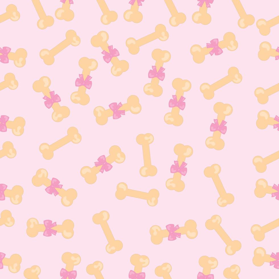 Seamless pattern with bone. Vector pattern