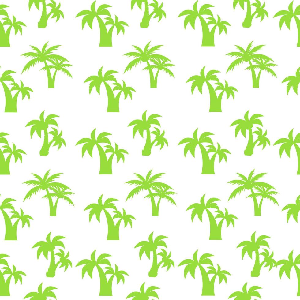 Seamless silhouette pattern of paired palm trees. Vector. vector