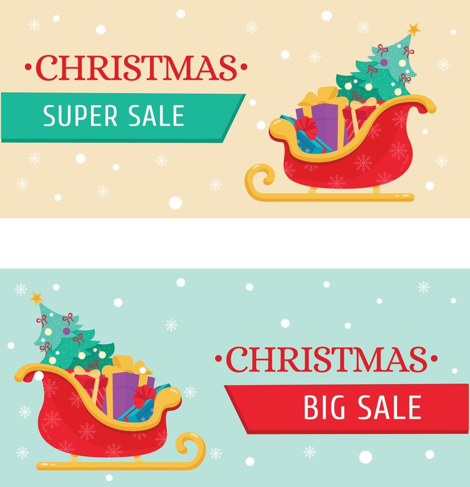 Christmas discount sale. Vector illustration