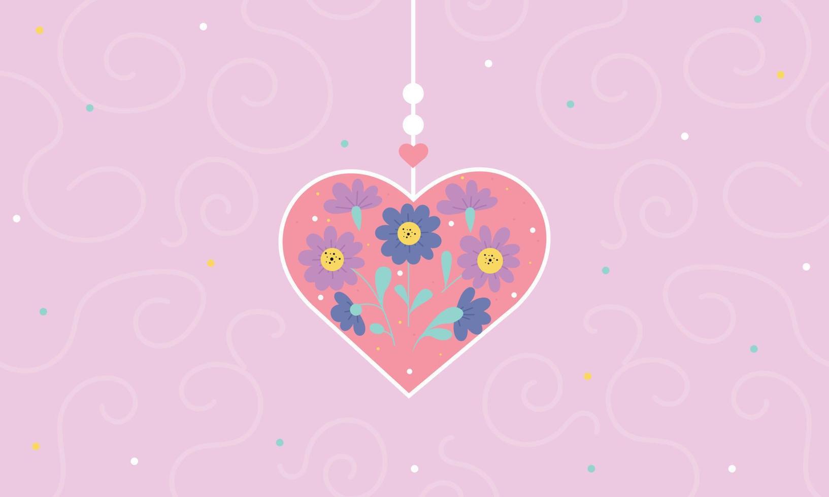 The green cartoon bird says. Love and Valentine's Day. vector