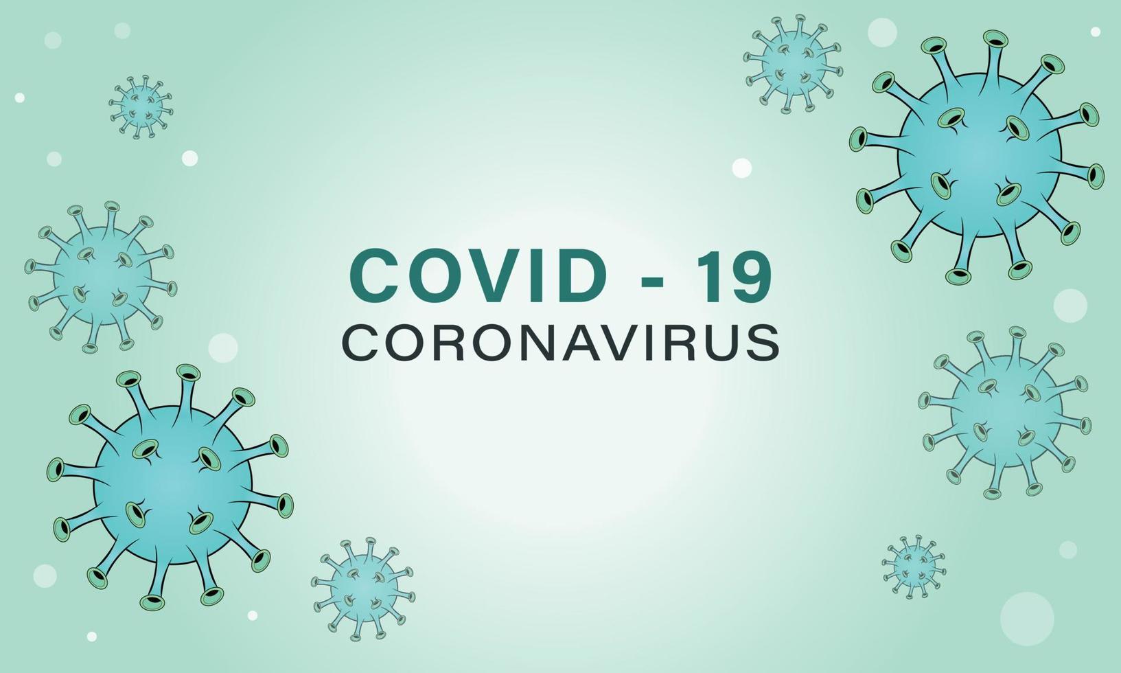 Coronavirus banner, poster on light background vector