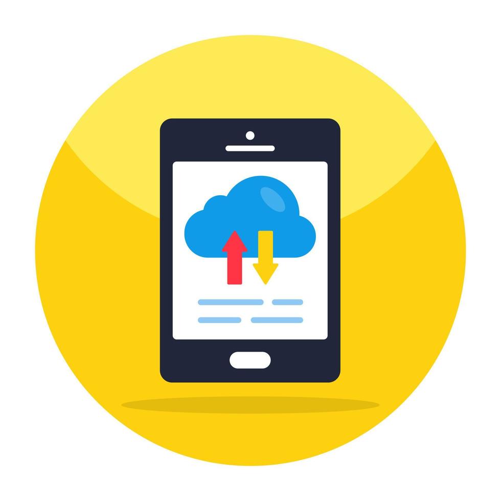 Perfect design icon of cloud data transfer vector