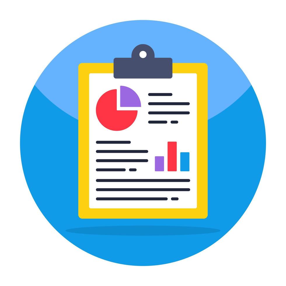 Business report icon, editable vector