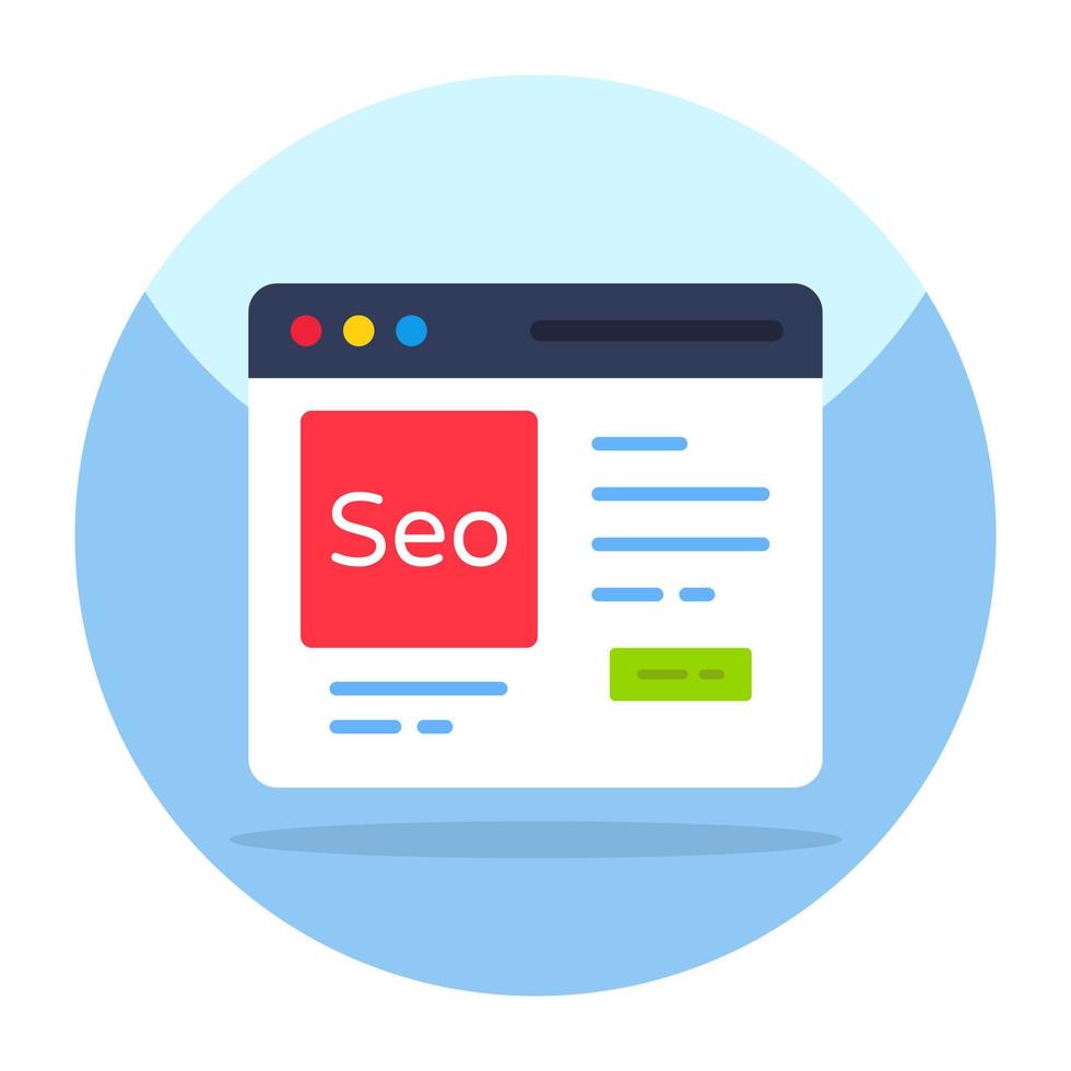 icono de diseño perfecto del sitio web seo vector