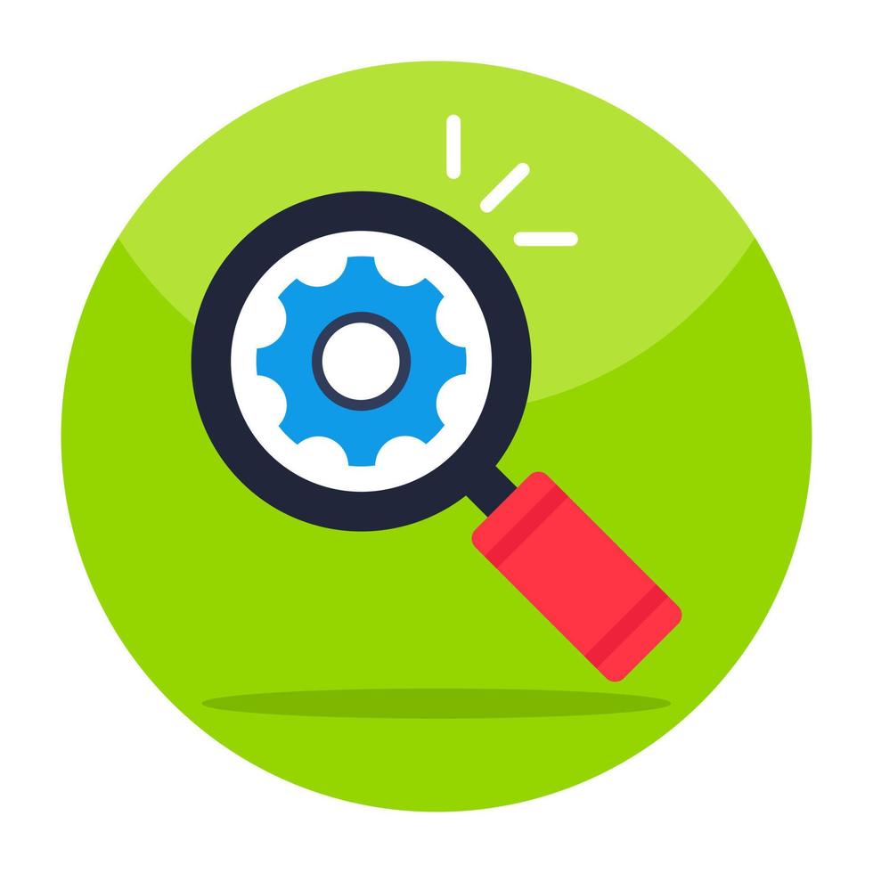 Editable design icon of search engine optimization vector