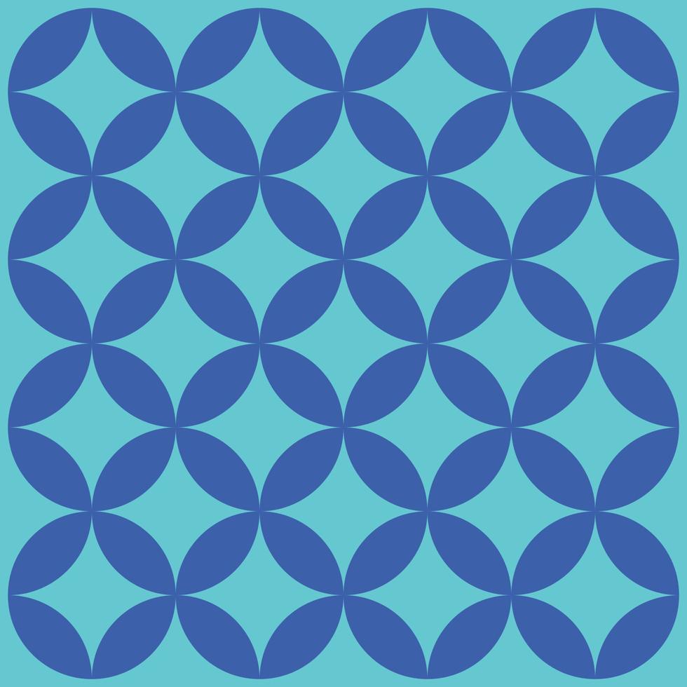 geometric background with a regular repeating quarter circle pattern. Abstract wallpaper on a bright blue background vector