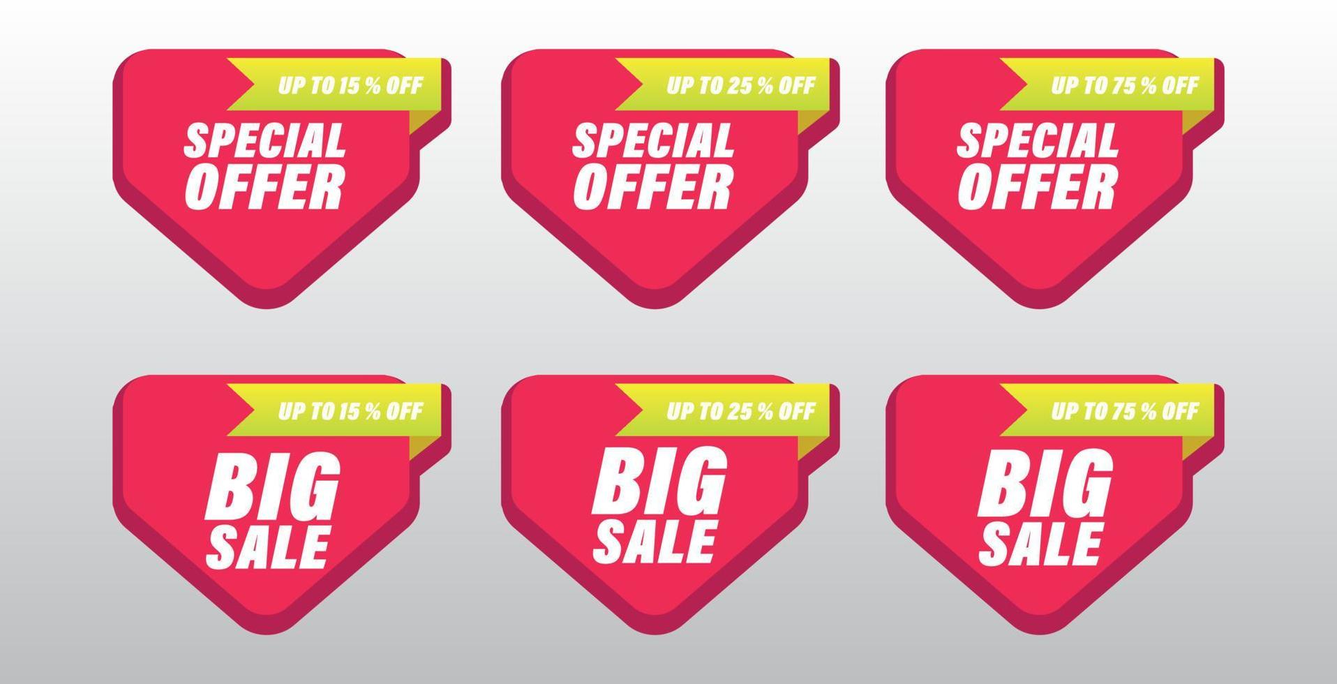 discount offer sticker label vector