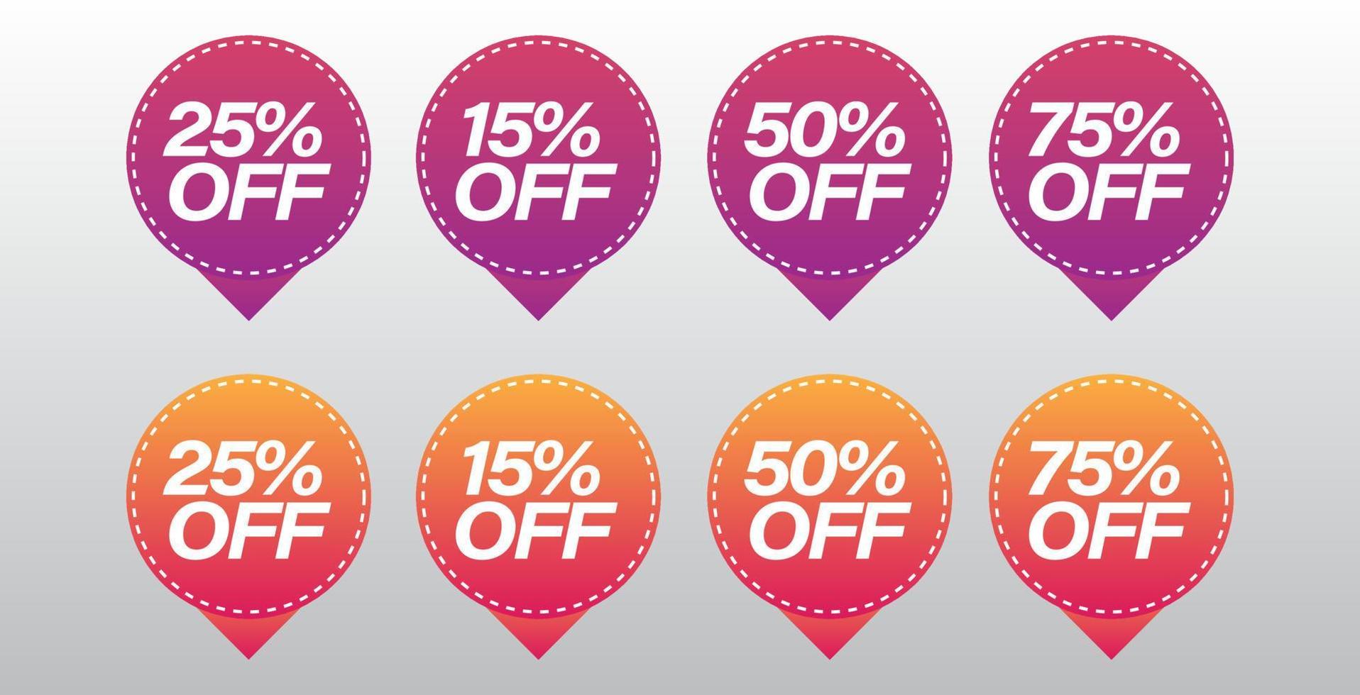 discount offer sticker label vector