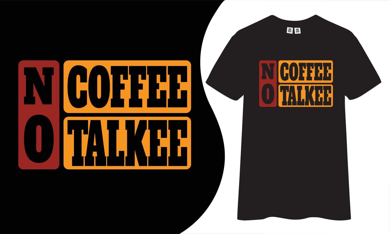 diseño de camiseta de tipografía de café vector