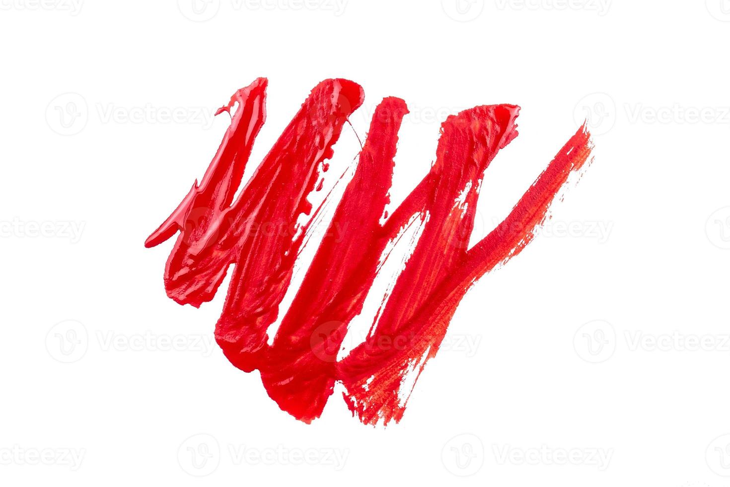 red paint on white background photo