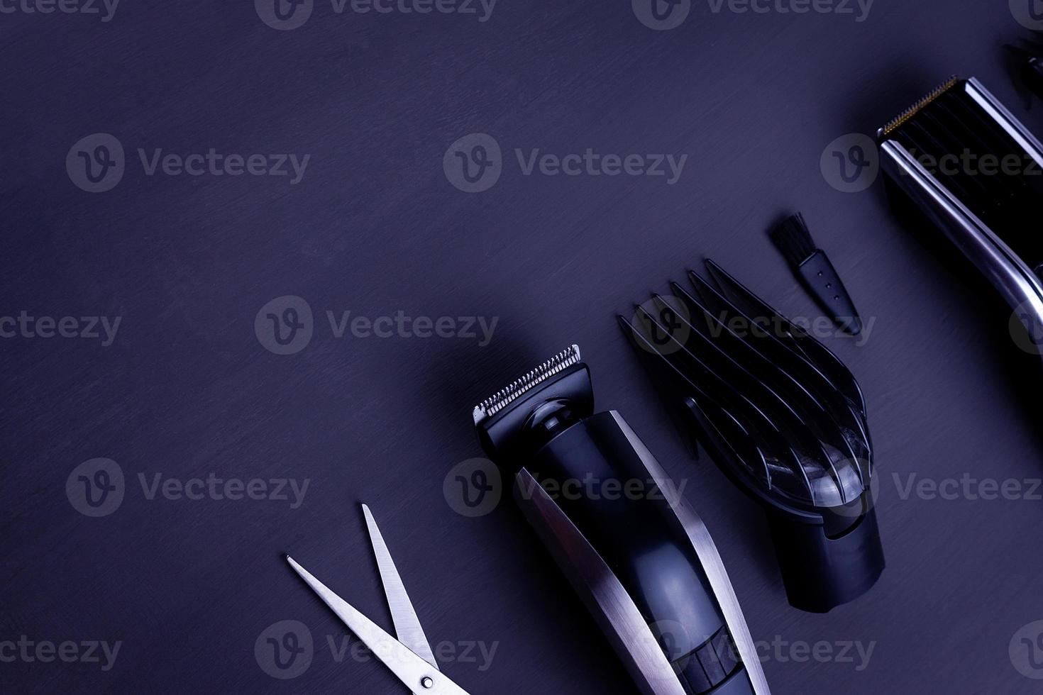 hair clipper black background photo