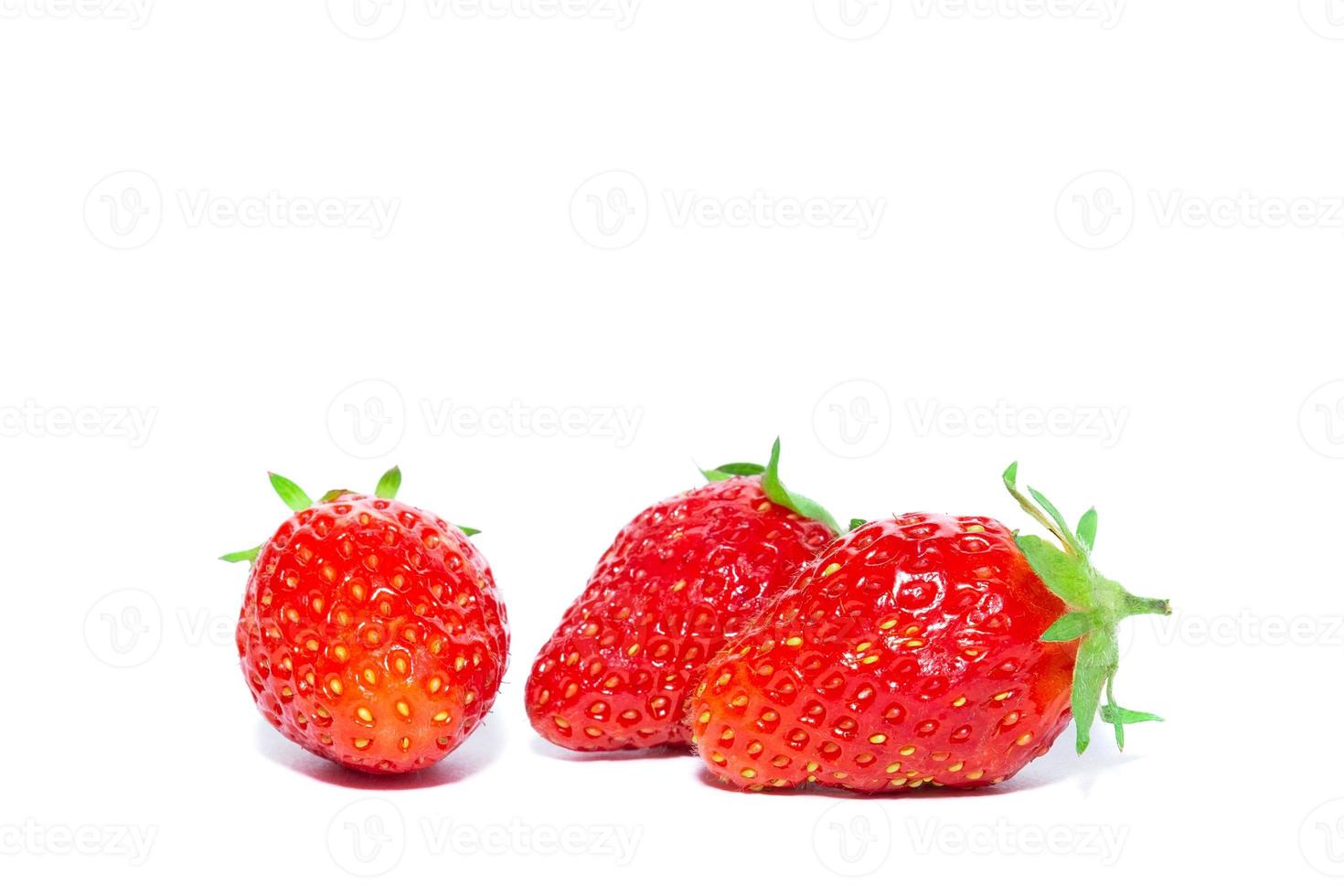 Strawberry isolated on white background photo