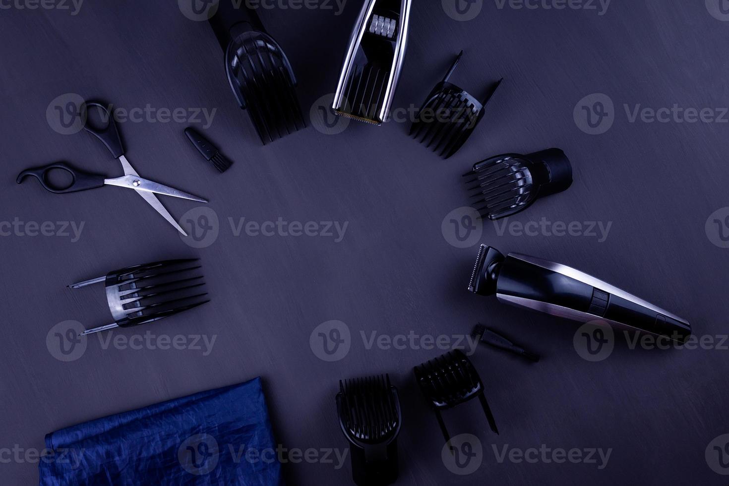 hair clipper black background photo