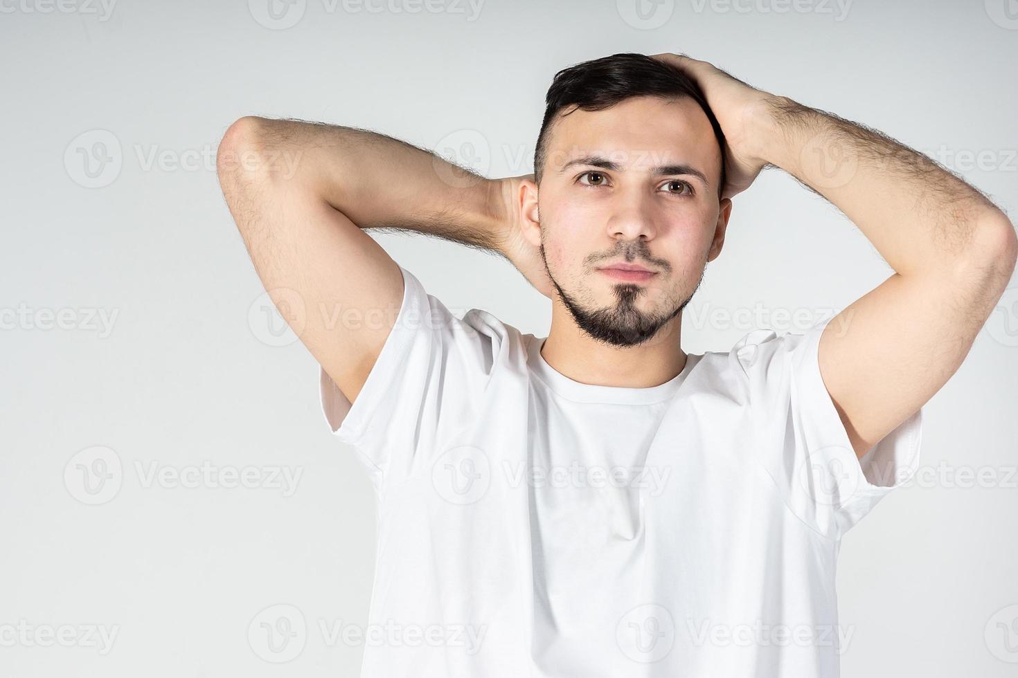 The man in the t-shirt photo