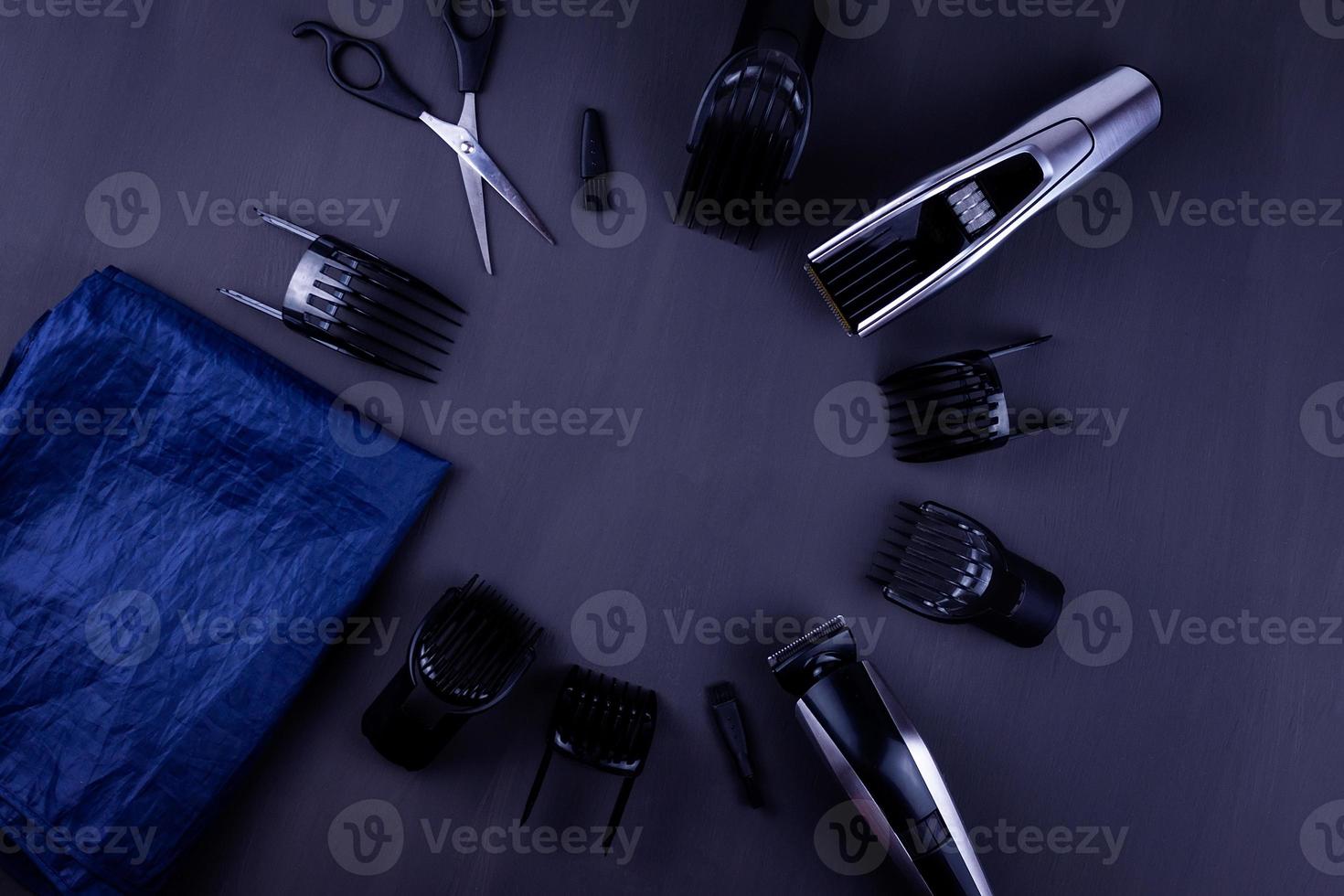 hair clipper black background photo