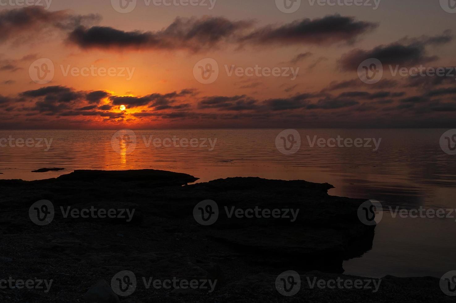 silhouette of the sea Crimea photo