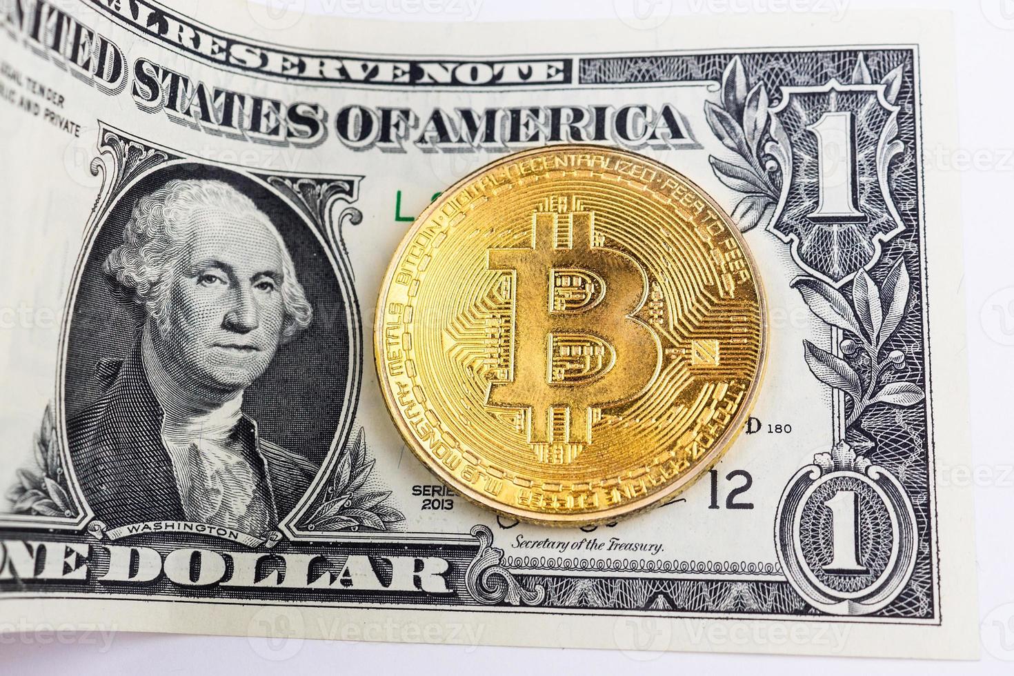 bitcoin and dollar photo