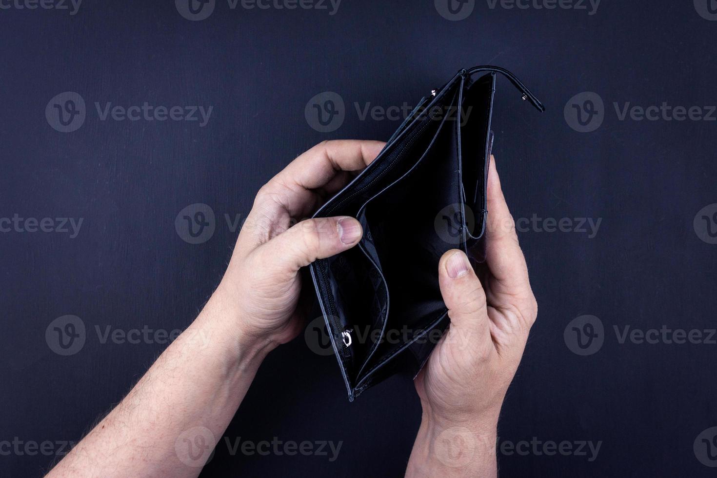 empty wallet in hand photo