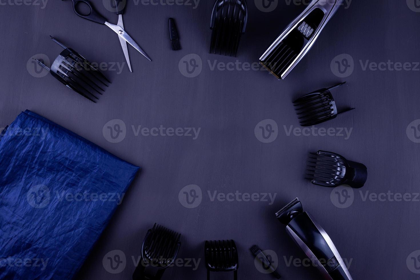 hair clipper black background photo