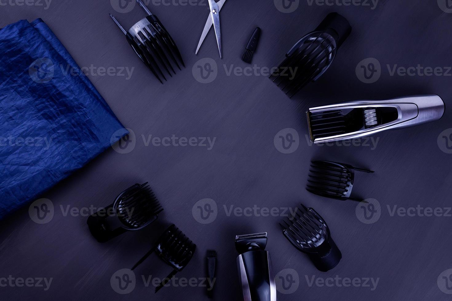 hair clipper black background photo