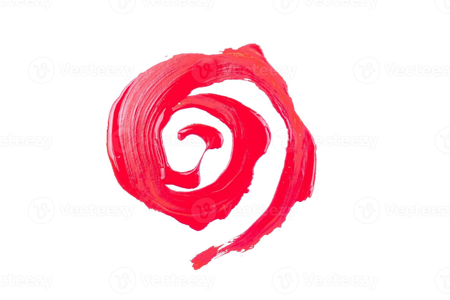 red paint on white background photo