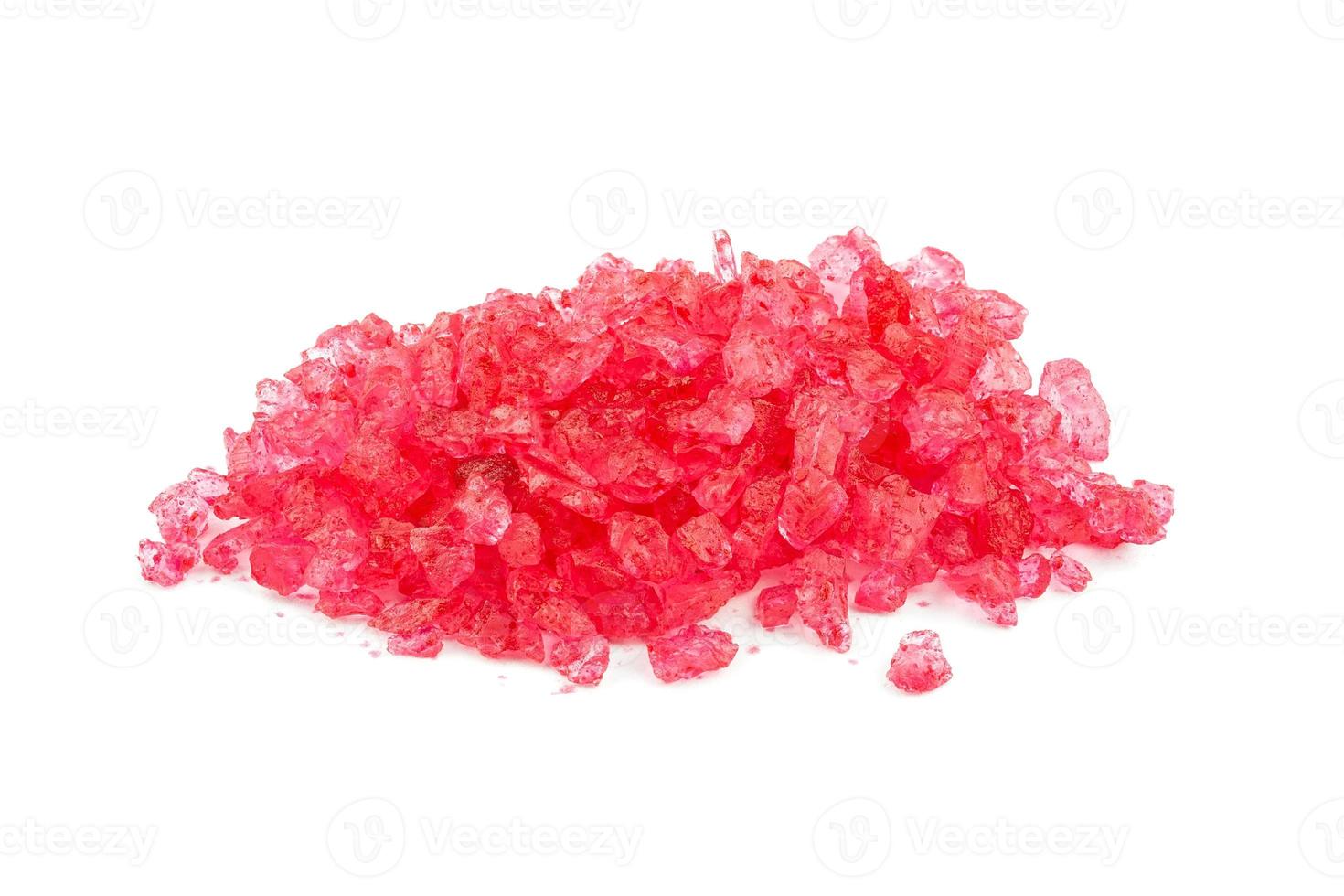 bath salt on white background photo