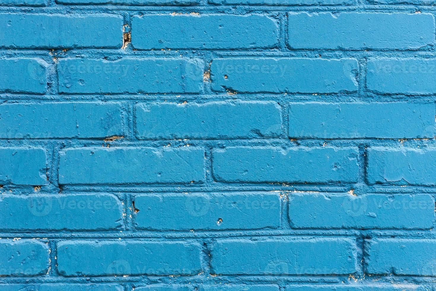 pared de ladrillo azul foto