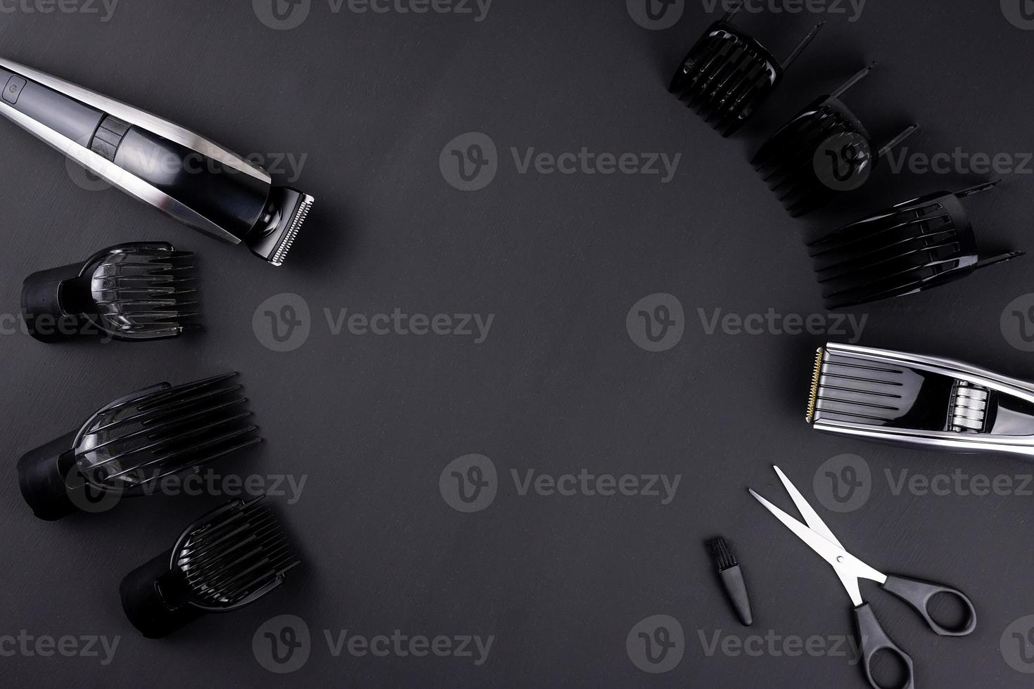 hair clipper black background photo